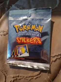Pokemon Vintage Artbox Series 1 Stickers Pack (10)New Sealed Gotta Catch 'em All - Image 1