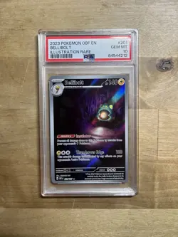 PSA 10 Bellibolt 201/197 Obsidian Flames Illustration Rare Pokemon English - Image 1