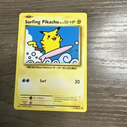 Surfing Pikachu 111/108 Pokemon Evolutions XY Secret Rare 2016 - Image 3