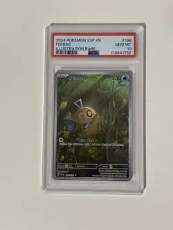 Pokemon 2024 Feebas 198/191 Surging Sparks Illustration Rare PSA 10 - Image 1