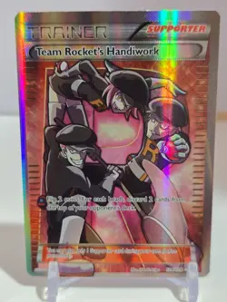 POKEMON Team Rocket’s Handiwork Full Art Ultra Rare 124/124 XY Fates Collide - Image 1