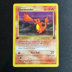 Pokemon TCG Charmander 50/82 1st Edition Team Rocket WOTC - Image 1
