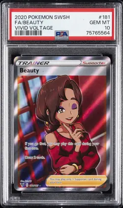 2020 POKEMON SWORD & SHIELD VIVID VOLTAGE #181 FULL ART/BEAUTY PSA 10 - Image 1
