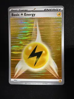 2025 Pokemon Black Bolt & White Flare - Electric Energy 020 (Horizontal Holo) - Image 1
