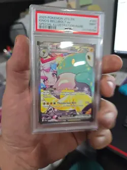 Iono's Bellibolt EX Sir 183/159 SV09 Pokemon TCG Card Journey Together PSA 9 - Image 1