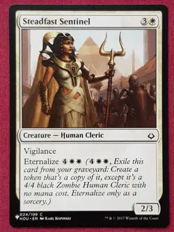 Magic The Gathering MYSTERY BOOSTER MB1 STEADFAST SENTINEL white card MTG - Image 1