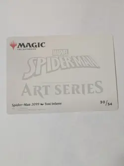 1 x Spider-Man 2099 Art Card - Art Series: Marvel's Spider-Man - NM-Mint - MTG - Image 2