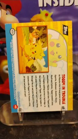 PIKACHU'S Vacation Movie POKEMON "Togepi in Trouble" TOPPS Foil Trading Card #45 - Image 2