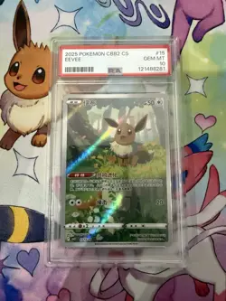 Pokemon TCG Eevee Holo Card Chinese Exclusive, CBB2C 01, 15/15 - Image 1