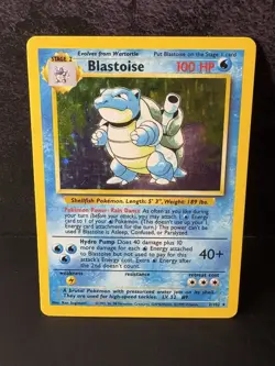 Blastoise 2/102 Base Set Holo TCG WOTC 1999 Pokemon Card - Image 1