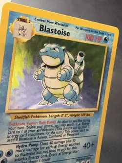 Blastoise 2/102 Base Set Holo TCG WOTC 1999 Pokemon Card - Image 2