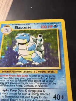 Blastoise 2/102 Base Set Holo TCG WOTC 1999 Pokemon Card - Image 3