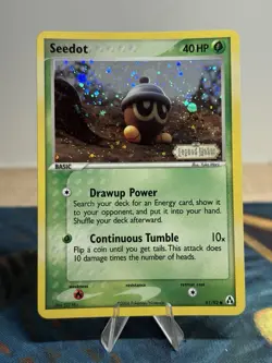 Seedot 61/92 Ex Legend Maker Reverse Holo Stamped Yuka Morii Pokemon Card - Image 1
