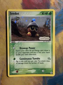 Seedot 61/92 Ex Legend Maker Reverse Holo Stamped Yuka Morii Pokemon Card - Image 2