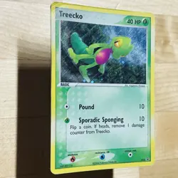 2004 Treecko 016 Black Star Promo Rare Holo English Nintendo Pokemon TCG Card - Image 3
