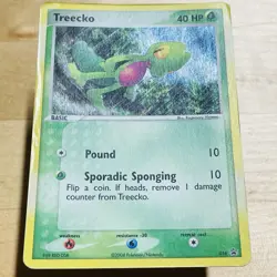 2004 Treecko 016 Black Star Promo Rare Holo English Nintendo Pokemon TCG Card - Image 4