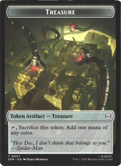 MTG Spiderman Treasure/Spider double sided card - Image 1