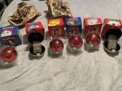 1999 Pokemon Burger King 23K Gold Plated Trading Card w/ Box Pokeball Set of 6 - Image 1