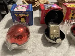 1999 Pokemon Burger King 23K Gold Plated Trading Card w/ Box Pokeball Set of 6 - Image 2