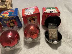 1999 Pokemon Burger King 23K Gold Plated Trading Card w/ Box Pokeball Set of 6 - Image 3