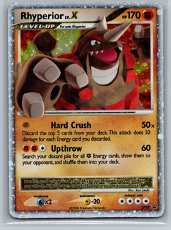 Rhyperior LV.X DP29 Diamond & Pearl Black Star Promo Holo Pokemon Card MP - Image 1