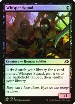 Whisper Squad #105 Ikoria MTG MAGIC HUMAN SOLDIER FOIL O252 - Image 1