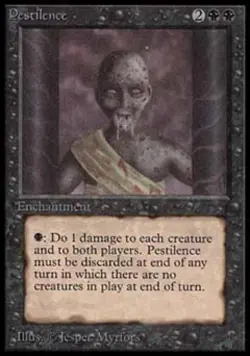 MTG English Pestilence NM Normal Beta - Image 1