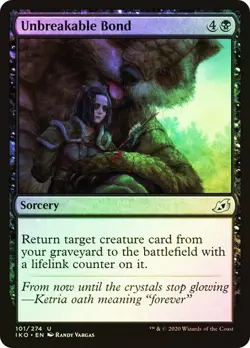 Unbreakable Bond #101 Ikoria MTG MAGIC SORCERY FOIL O252 - Image 1
