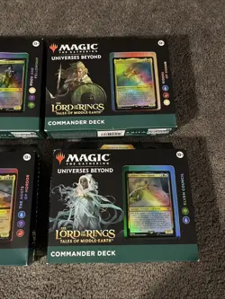 Set Of 4 Commander Decks Lord of the Rings Tales Middle Earth LTR MTG Magic -New 195166205069 - Image 2