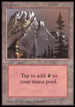MTG English Mountain Light Play Normal Beta - Image 1