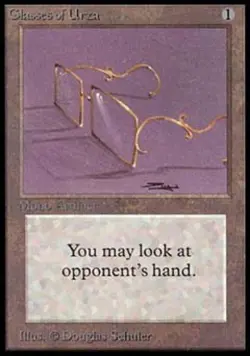 MTG English Glasses of Urza Light Play Normal Beta - Image 1