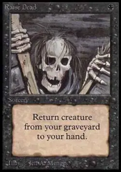 MTG English Raise Dead Light Play Normal Beta - Image 1
