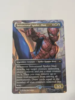 MTG Marvel's Spider-Man SENSATIONAL SPIDER-MAN Borderless Rare #0025 - Image 1