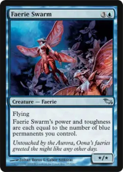 Faerie Swarm - Light Play MTG Shadowmoor - Image 1