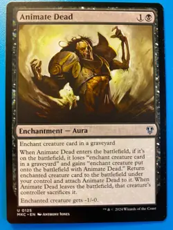 MTG 1x Animate Dead 125 Commander: Murders at Karlov Manor Magic Gathering x1 NM - Image 1