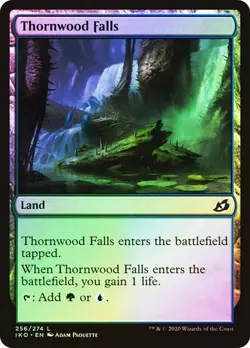 Thornwood Falls #181 Ikoria MTG MAGIC LAND FOIL O252 - Image 1