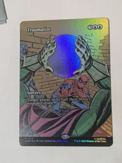 MTG Traumatize 0015 Foil (Borderless) M Marvel Universe Eternal-Legal NM - Image 1
