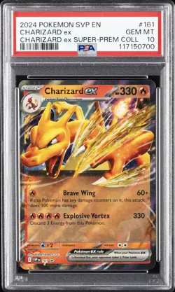 2024 POKEMON SVP EN-SV BLACK STAR PROMO #161 CHARIZARD EX PSA 10 - Image 1