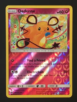 Pokemon TCG Dedenne 88/131 Uncommon Reverse Holo SM Forbidden Light NM - Image 1