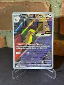 Gumshoos - Illustration Rare 153/132 - Mega Evolution Pokemon - NM/M - Image 1