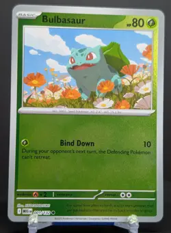 Pokemon Bulbasaur 001/132 Reverse Holo Mega Evolution English - Image 1