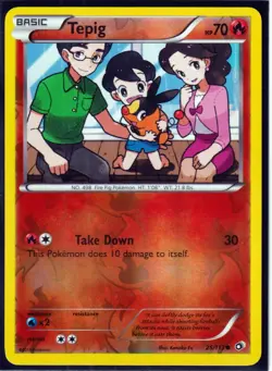 2013 TEPIG 25/113 Legendary Treasures Pokemon REVERSE HOLO - Image 1