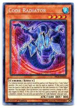 Yugioh Code Radiator Secret Rare Fists of the Gadgets FIGA-EN039 - Image 1