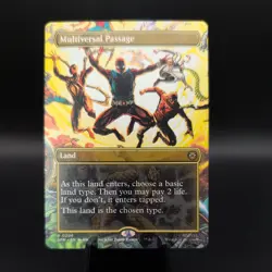 Multiversal Passage BORDERLESS Rare 0206 SPM Magic The Gathering Spider-Man - Image 1