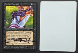 RARE SIGNED MtG Magic C Rush Artist Proof _ Antiquities _ ARTIFACT POSSESSION _ - Image 1