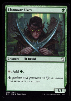 Llanowar Elves 168/269 Non Foil Common Dominaria Magic The Gathering Near Mint - Image 1
