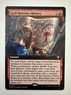Guff Rewrites History (Extended Art) Commander Masters Regular - Image 1