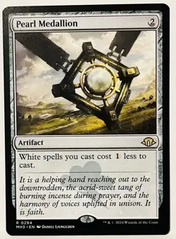 Pearl Medallion-#294-MTG- Modern Horizons 3-Regular-LP - Image 1