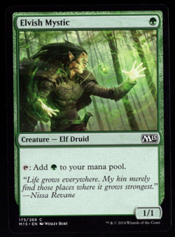 Elvish Mystic 173/269 Non Foil Common Core Set 2015 Magic The Gathering NM - Image 1