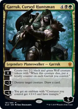 1x Garruk, Cursed Huntsman Light Play MTG Magic - Kid Icarus - - Image 1